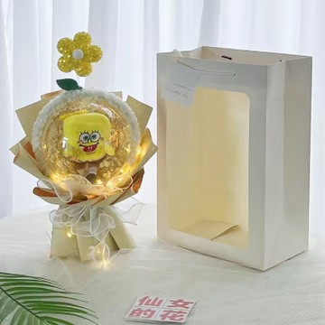 預購【LAMIE】海綿寶寶波波球 (滿天星款) 卡通花束花禮 花束