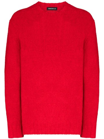 Undercover - crew neck jumper - men - Rayon/Cotton - 1 - Red