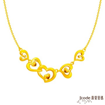 【J'code真愛密碼金飾】 甜蜜心願黃金項鍊