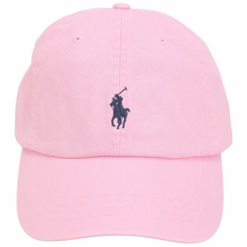 Polo Ralph Lauren 新版 Pony馬刺繡斜紋純棉棒球帽(粉色)