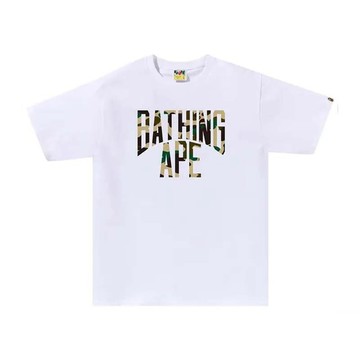 BAPE 1st Camo NYC Logo Tee 黃迷彩字體 短袖 白色 RAY-76 [台灣現貨]