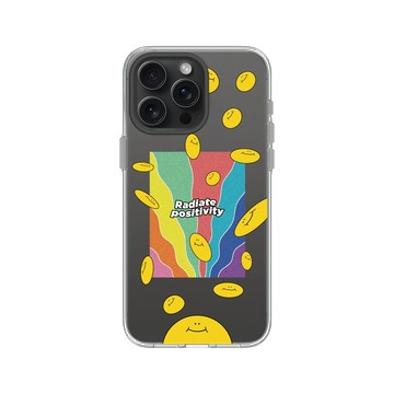 iPhone 15 Pro Max Clear 透明 - Positive Vibes / 正好能量 - 揮灑正能量