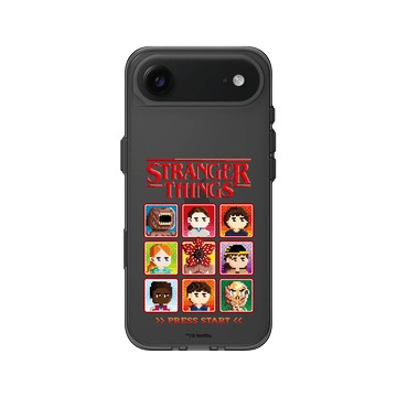 iPhone Air Clear (相機按鈕) 酷墨灰 - Stranger Things - 8 位元 - 角色選單