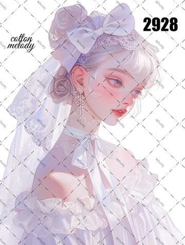 original sticker no.2928 人物貼紙 原創貼紙 原創人物貼紙 裝飾貼紙 cotton melody