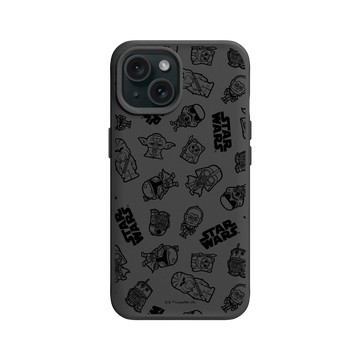 iPhone 15 SolidX 黑 - 迪士尼-星際大戰 Star Wars - Pattern 星際大戰-Galaxy