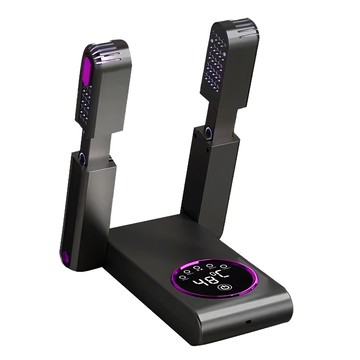 可折疊伸縮智能定時速熱烘鞋器 家用紫光除臭殺菌鞋子 乾鞋神器 110V  1個  灰色