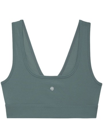 ANINE BING - Renae performance compression top - women - Polyamide/Elastane - M - Green