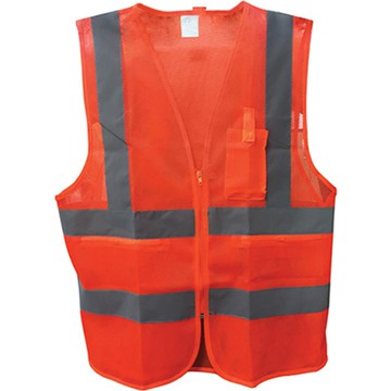 GUARDMAN 作業現場螢光安全背心 橘色  2XL  1個