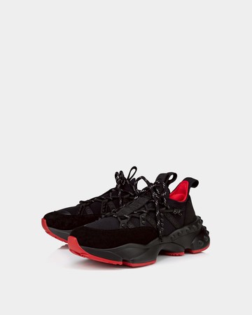 CHRISTIAN LOUBOUTIN 女款 Trailrun 黑色休閒鞋 - 黑 / 36