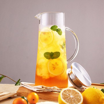 FOREVER 耐熱玻璃把手水壺1500ML 2入組