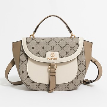 PLAYBOY - 馬鞍包 Lélégance系列 - 卡其色