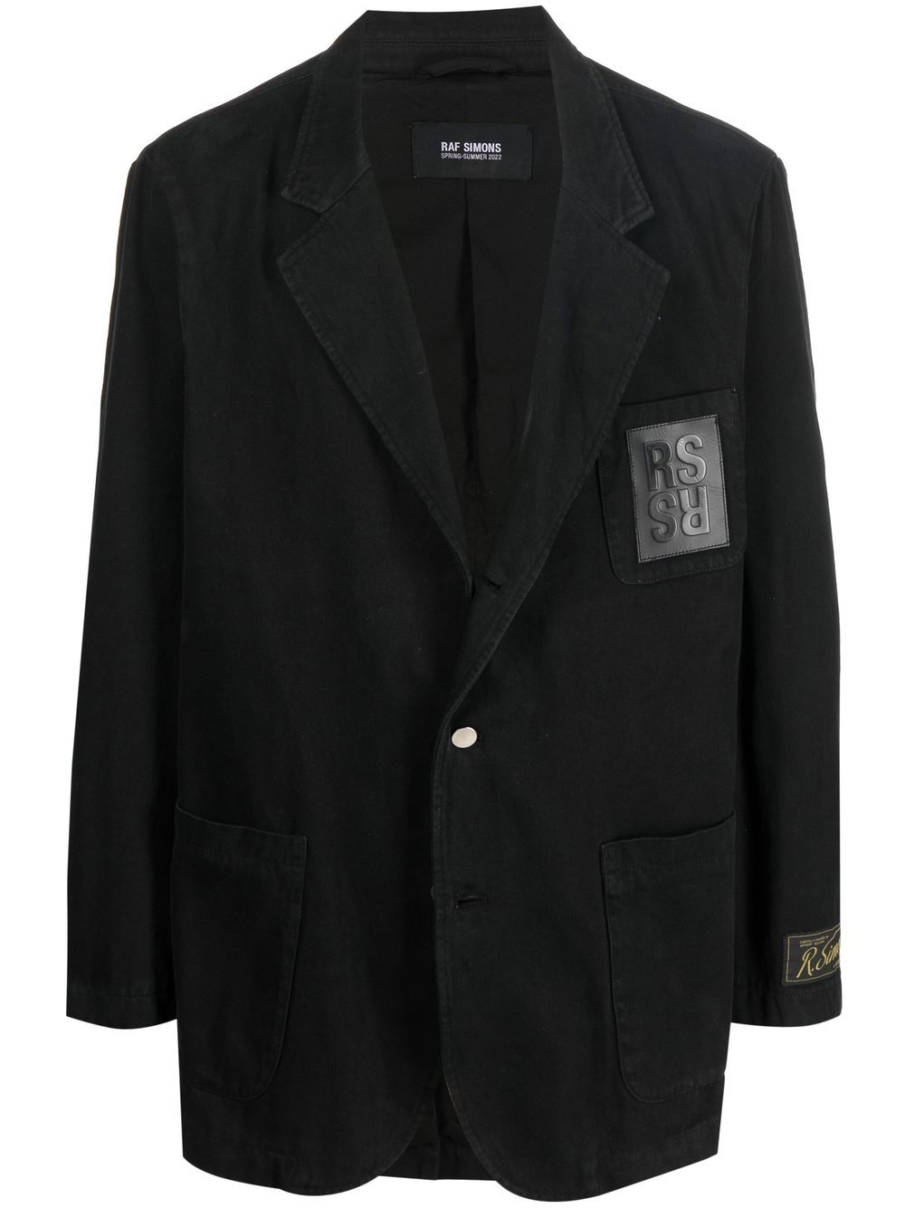 Raf Simons - School Boy denim blazer - men - Cotton - M - Black