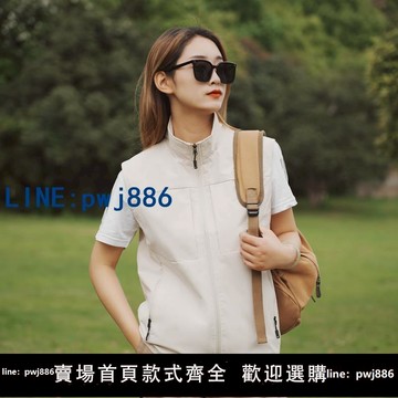 【臺灣公司】男士高檔馬甲新款薄款戶外休閑多口袋馬夾中老年防水無袖坎肩背心