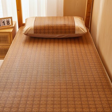 藤蓆 涼蓆 竹蓆 夏季藤蓆宿舍單人學生涼蓆可折疊草蓆上下鋪寢室裸睡冰絲蓆子家用『cyd22329』