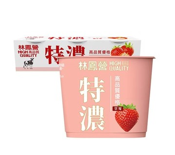 【冷藏】林鳳營特濃重乳優格_草莓_80g_三入組