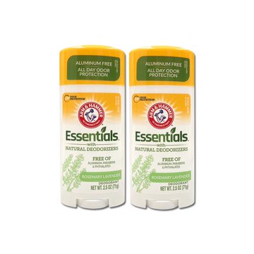 (2罐超值組)美國ARM&HAMMER鐵鎚牌-長效淨味約24HR小蘇打消臭體香膏71g/罐-迷迭薰衣(綠標)(爽身去味香氛露,外出約會旅遊運動必備)