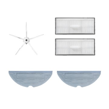 YOLOMi 悠樂米石頭掃地機器人S7/S7+適用高品質副廠耗材配件組 (拖布2個+濾網2個+邊刷)  單一商品  1組