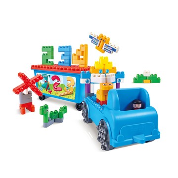 PolyM 趣味數字卡車積木組