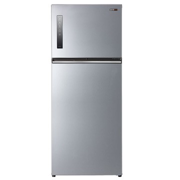聲寶535公升雙門變頻彩紋銀冰箱SR-C53D-S9