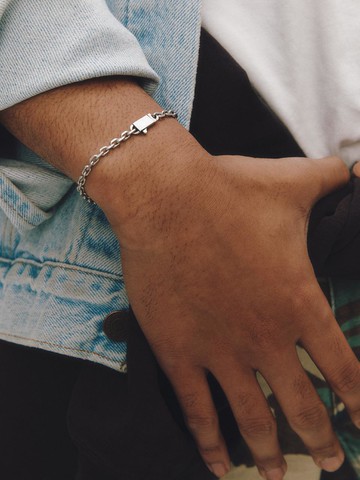 Edge Cut Chain Bracelet (#5926)
