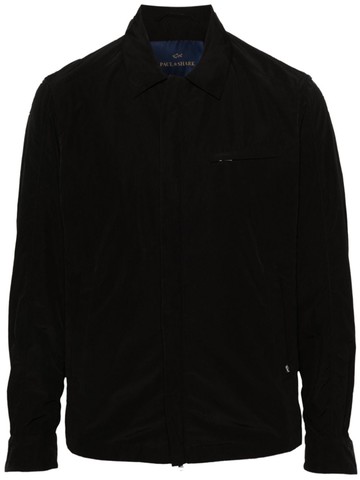 Paul & Shark - logo-appliqué jacket - men - Polyester/Nylon - M - Black
