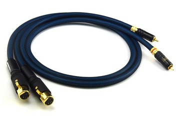 原裝發燒音頻線四芯純銅鍍銀蓮花轉卡儂公信號線rca轉xlr母線