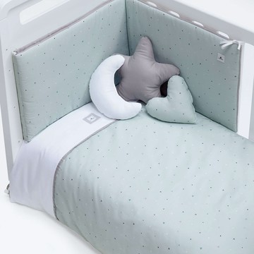 西班牙 ALONDRA｜棉布床圍 薄荷綠 60x120