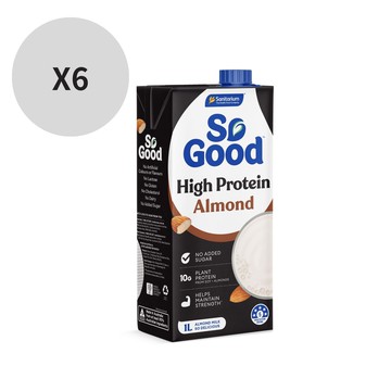 [澳洲 SO GOOD]植物蛋白杏仁奶(無糖)(1L) 1/6入組-6入組