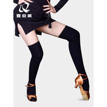 少兒拉丁舞過膝長筒襪練功不過膝襪子黑打底襪春秋冬季兒童舞蹈襪