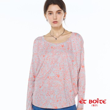 【新年爆殺價↘$288】Amour貓趣味長TEE(灰) - BLUE WAY ET BOîTE 箱子