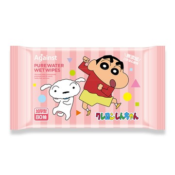 快潔適純水濕巾加厚型80抽-蠟筆小新(2/7依序出貨)