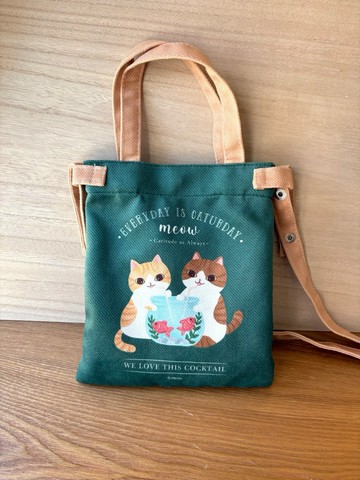 Meow We love this Cocktail 貓貓電話可手挽斜孭小袋