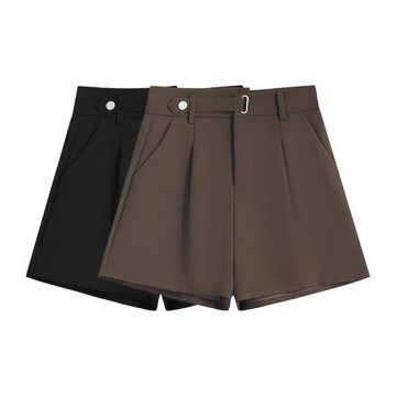 大碼休閑闊腿褲秋冬韓版寬松高腰時尚a字直筒褲子顯瘦外穿短褲潮