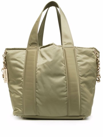 AZ FACTORY - Hugging chain-trim tote - women - zamac/Nylon - One Size - Green