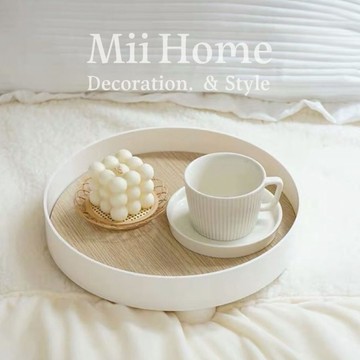 【Mii厝邊】台灣現貨 韓系收納托盤 香氛蠟燭托盤 三腳托盤多功能收納托盤 拍照道具 桌面收納 玄關收納