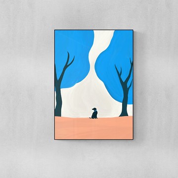 【獨家授權－插畫掛件】Erdy | 一隻孤單的小狗