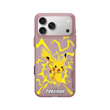 iPhone 17 Pro Max Clear (相機按鈕) 晶醺玫 - 寶可夢 Pokemon - 戰鬥系列-皮卡丘