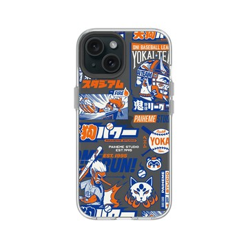 iPhone 15 Clear 透明 - Paiheme Studio - Yokai Baseball Mix