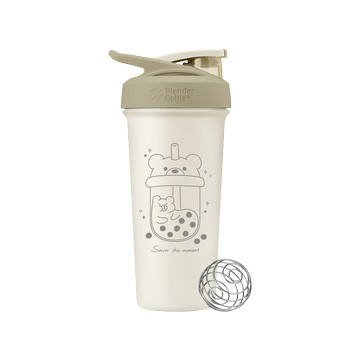 Blender Bottle 不鏽鋼搖搖杯【Sleek 珍珠熊】25oz