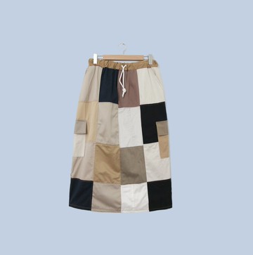 Back to Green- 再製拼接裙 25-35 腰可穿//S04 vintage skirt