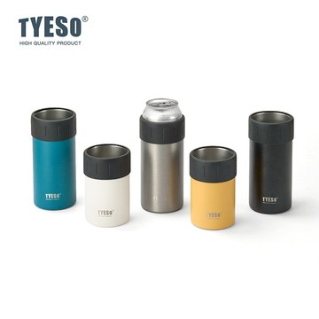 TYESO® 2025新款真空保溫瓶咖啡杯飲料容器不倒翁咖啡防漏保冷