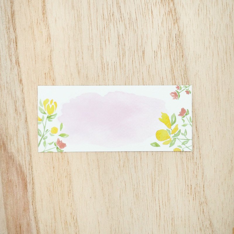 小卡片 文青花花 水彩 花朵 Pinkoi 設計購物網站 Line購物