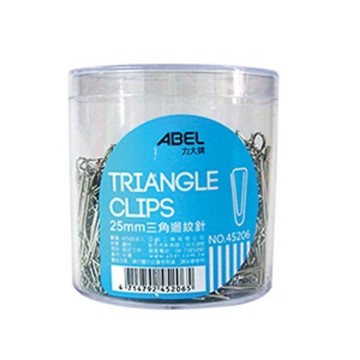 【阿翔小舖】『ABEL』力大牌  25mmOA筒銀色三角迴紋針500入 辦公用品 事務