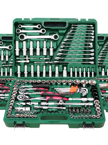 汽修工具套装 汽修工具套裝棘輪扳手套筒組合多功能萬能箱汽車維修修理小飛大全【MJ1897】