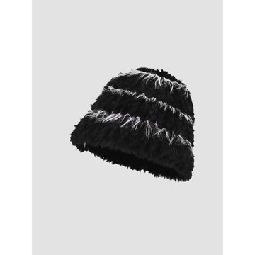 Codibook｜韓國 ondeed 羅尼獨特拼色毛絨水桶帽［預購］帽子 小圓帽 女裝