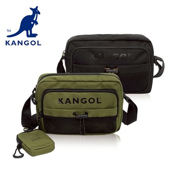 KANGOL 英國 袋鼠 工裝側背包 附零錢包 【61551703】包包 側背包