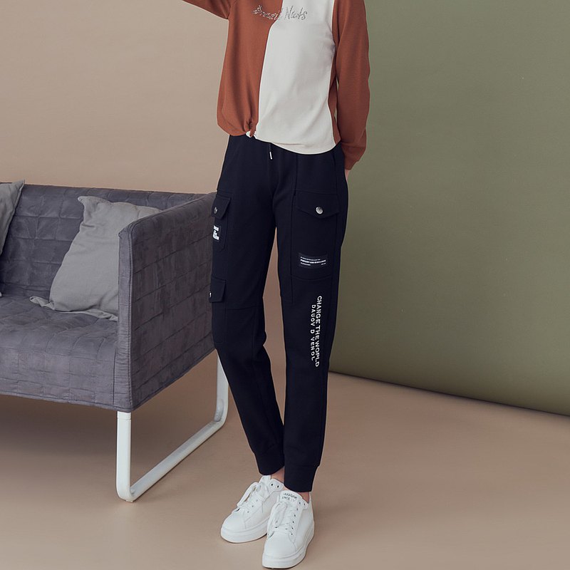 【MEDUSA】I'care 工裝大口袋運動褲 (M-L) | 女運動褲 高彈性