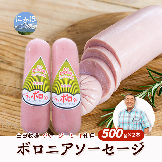 生食OK！ジャージーミート使用 ボロニアソーセージ500g×2本