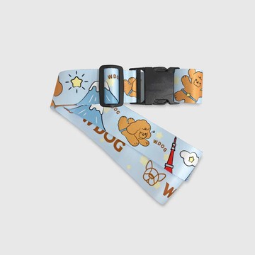 【Simple zone】Sunny Bag x WDOG汪來汪趣-行李箱束帶-星光下的旅行