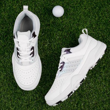 高爾夫男鞋2024新款真皮系帶球鞋戶外減震軟底運動親子鞋舒適防滑